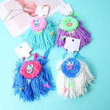 Magica bambola in tessuto serie dudu portachiavi-ciondolo testa di scopa peluche