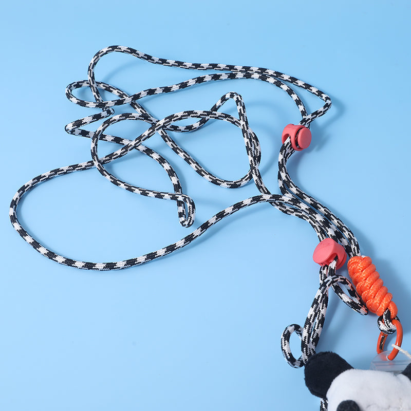 Serie YOYO panda - Panda sdraiato prono - tracolla per il telefono cellulare