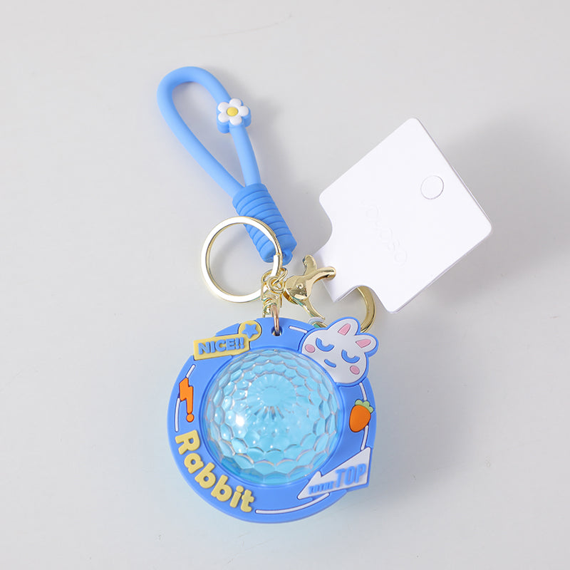 Portachiavi a luce ambiente con corda - moda coniglio cool