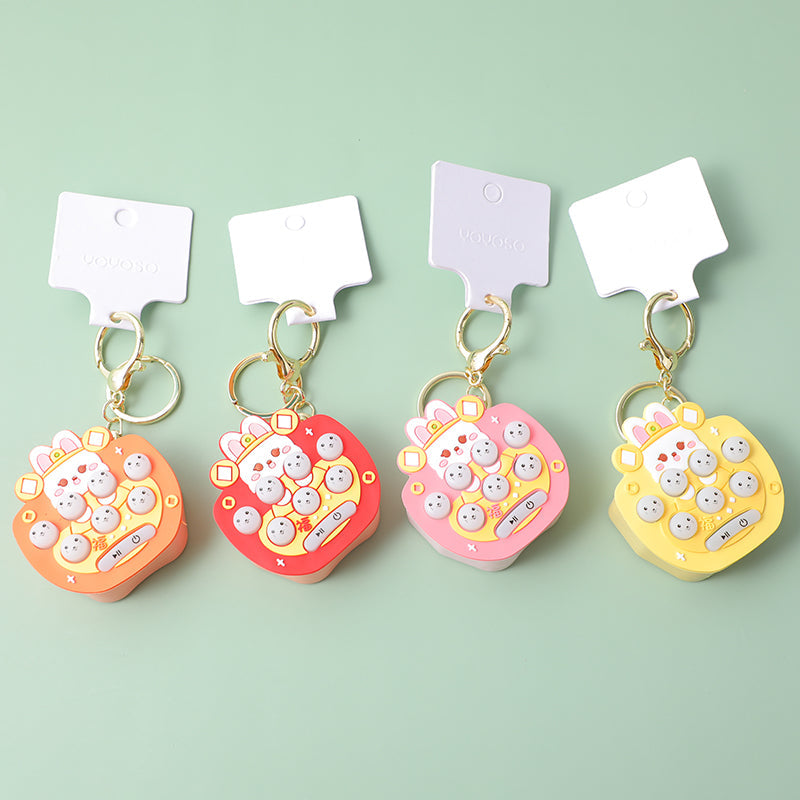 Portachiavi Whack-a-mole - coniglio con cappello