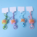 Catena portachiavi con fibbia facile da tirare - simpatico orsetto