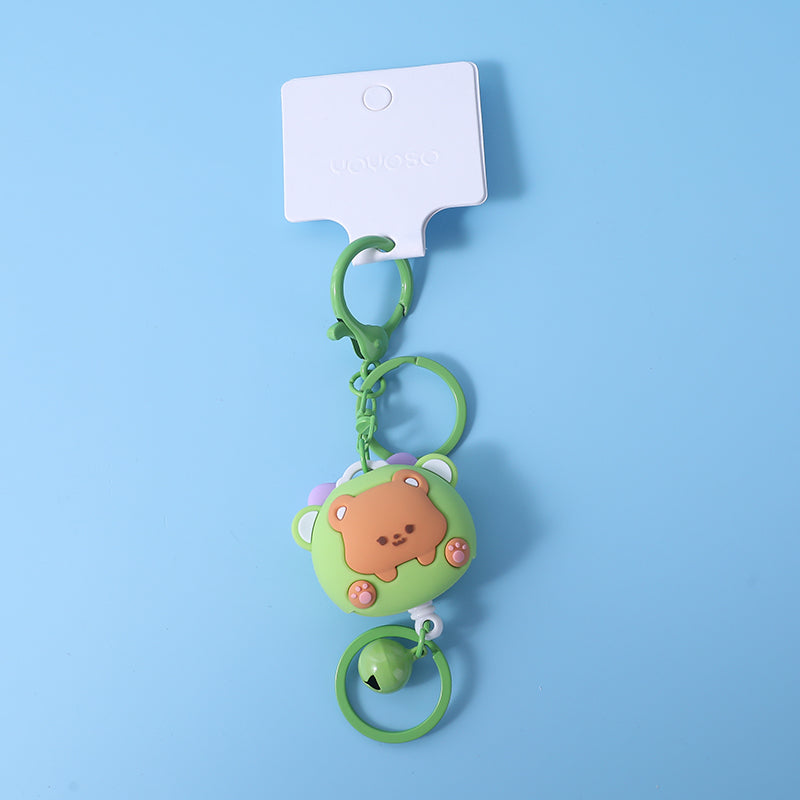 Catena portachiavi con fibbia facile da tirare - simpatico orsetto