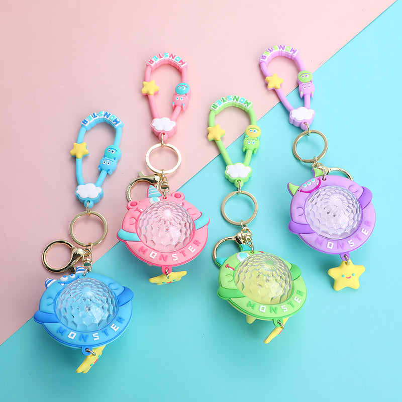 Portachiavi della serie Monster family con braccialetto-luce ambientale di Monster Planet