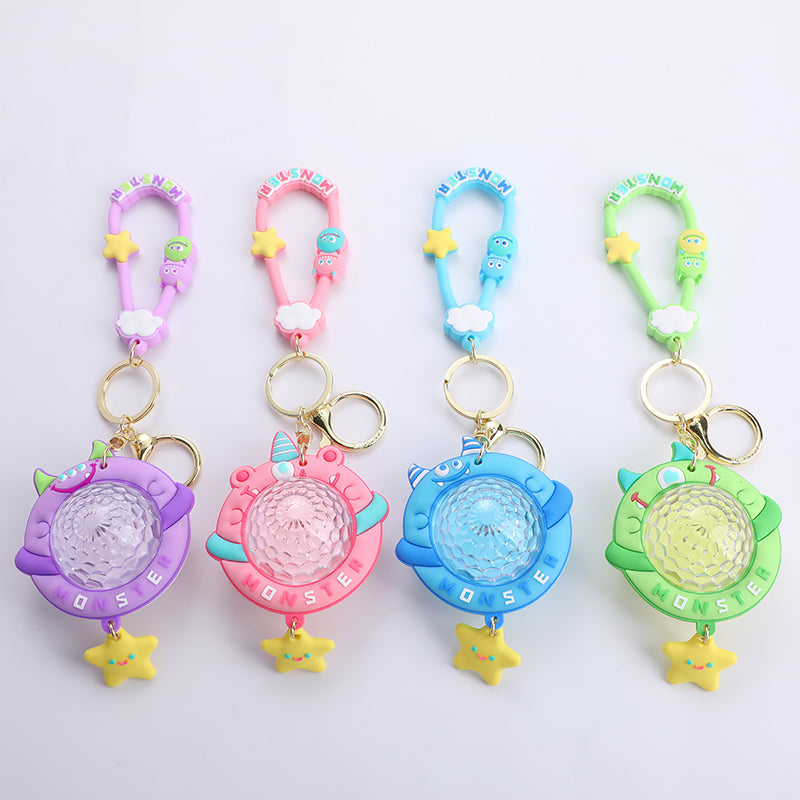Portachiavi della serie Monster family con braccialetto-luce ambientale di Monster Planet