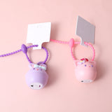 Volpe dalle grandi orecchie e coniglio sognante, portachiavi luminoso con luce notturna