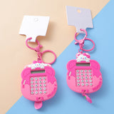 Portachiavi con calcolatrice per coniglio Bibi e orso Didi