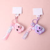 Volpe dalle grandi orecchie e coniglio sognante, portachiavi in corda da progetto