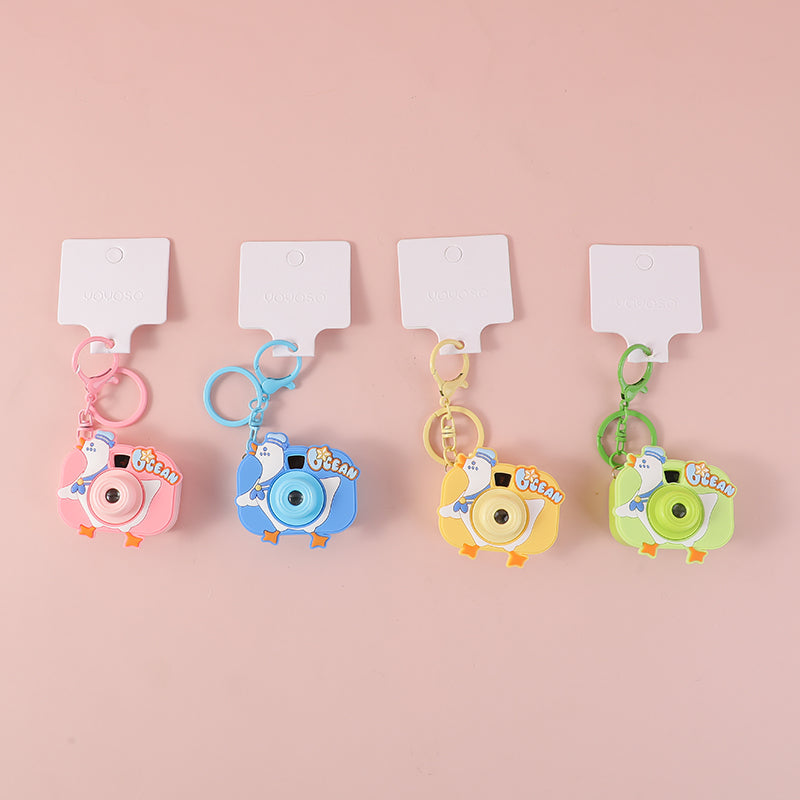 Videocamera da proiezione con portachiavi a cappello