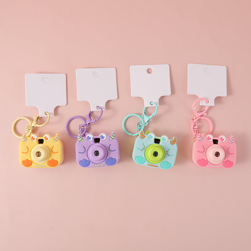 Catena portachiavi con telecamera e mostri