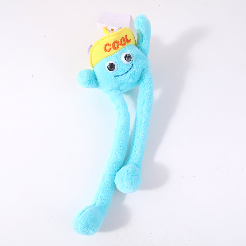 Portachiavi estensibile in peluche della bambola cool