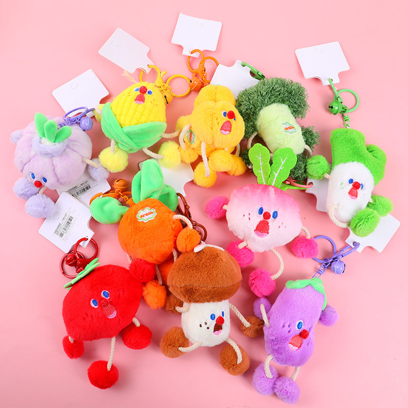 Portachiavi in peluche delle verdure urlanti