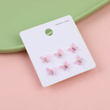 Orecchini a farfalla - 3 paia