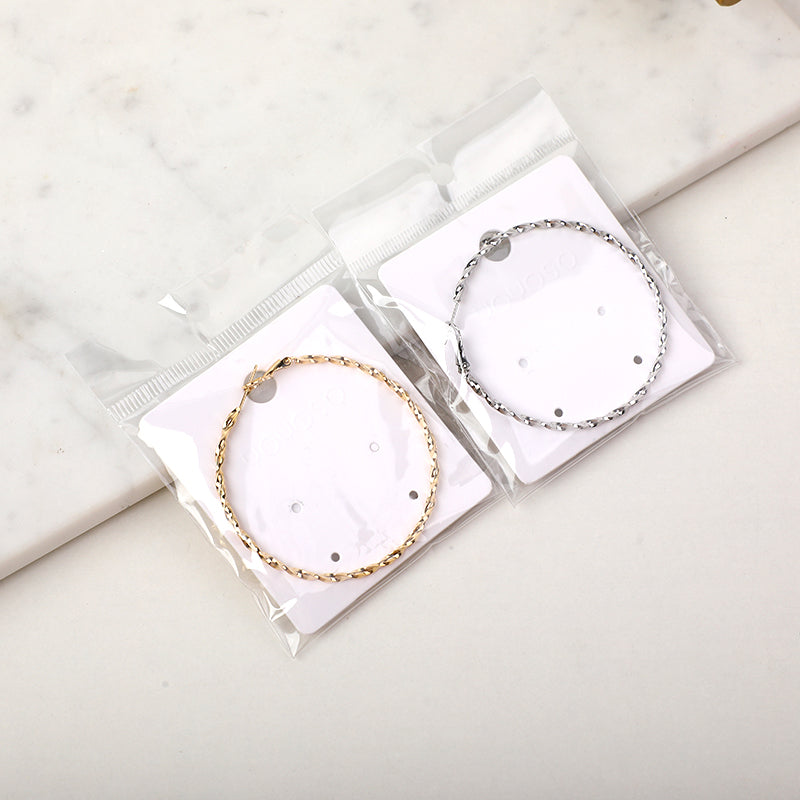 Orecchini a cerchio versatili-5cm (015)