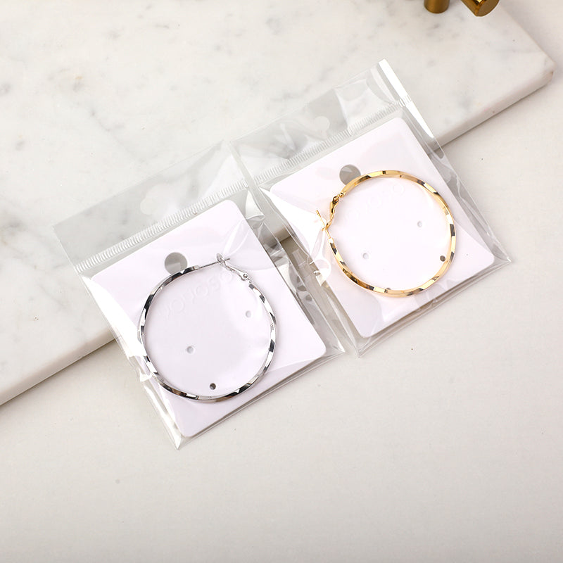 Orecchini a cerchio versatili-5cm (016) - un paio