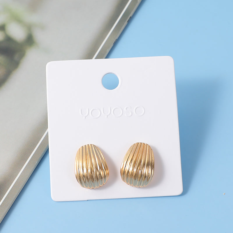 Orecchini semplici e versatili in materiali misti-22