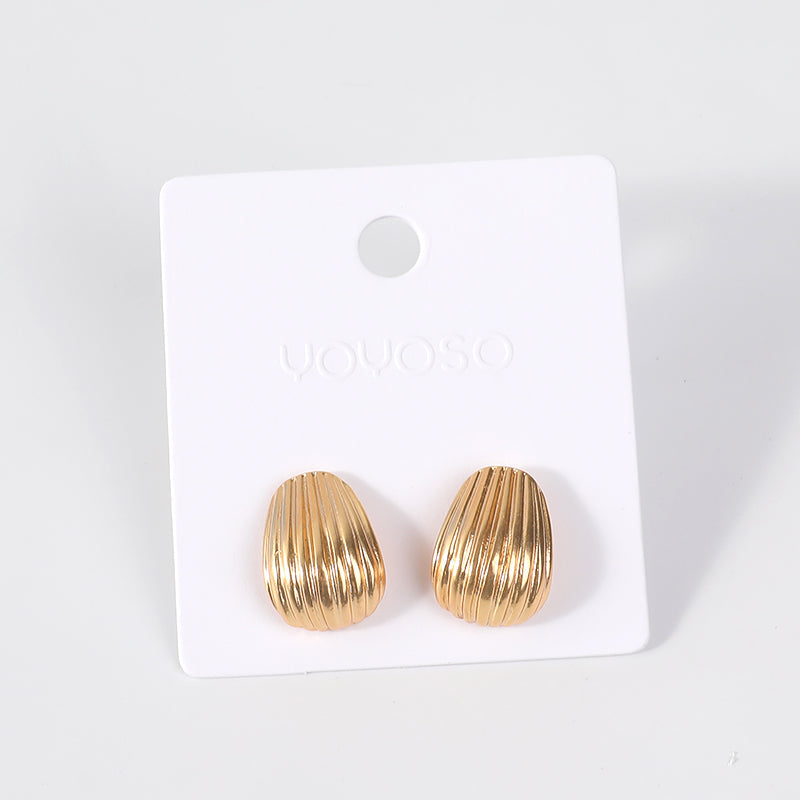 Orecchini semplici e versatili in materiali misti-22