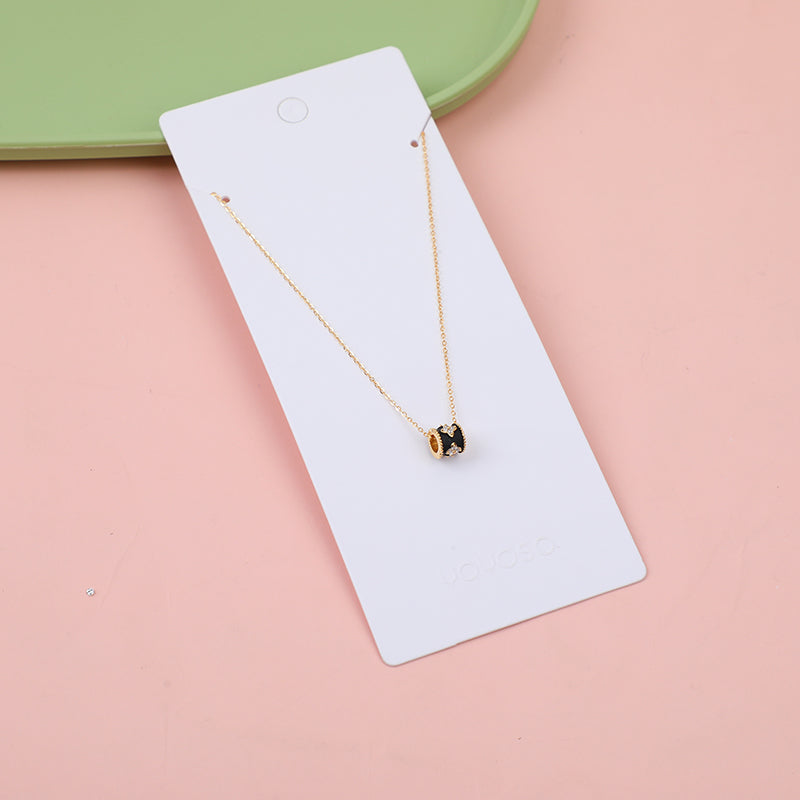 Collana portafortuna con quadrifoglio