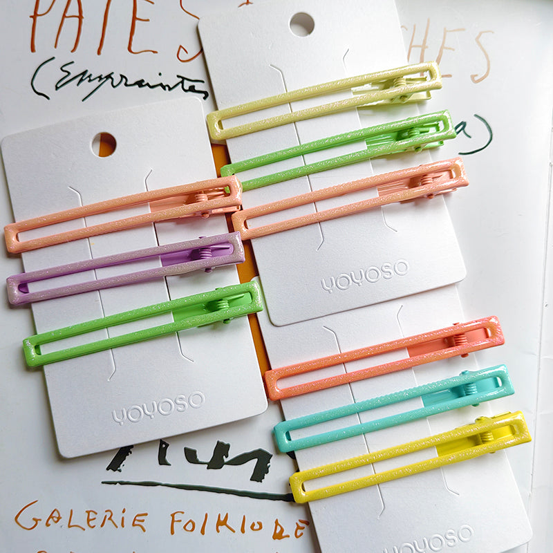 Spilla per capelli quadrata sfumata 3 pz