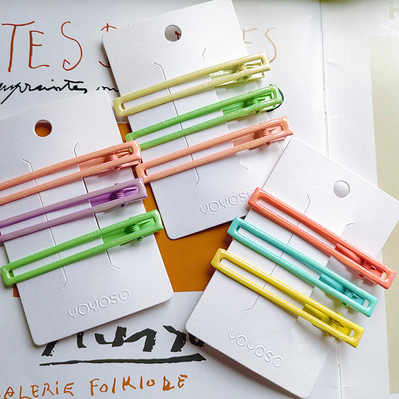 Spilla per capelli quadrata sfumata 3 pz