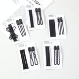 Elegante forcina nera 5 pz