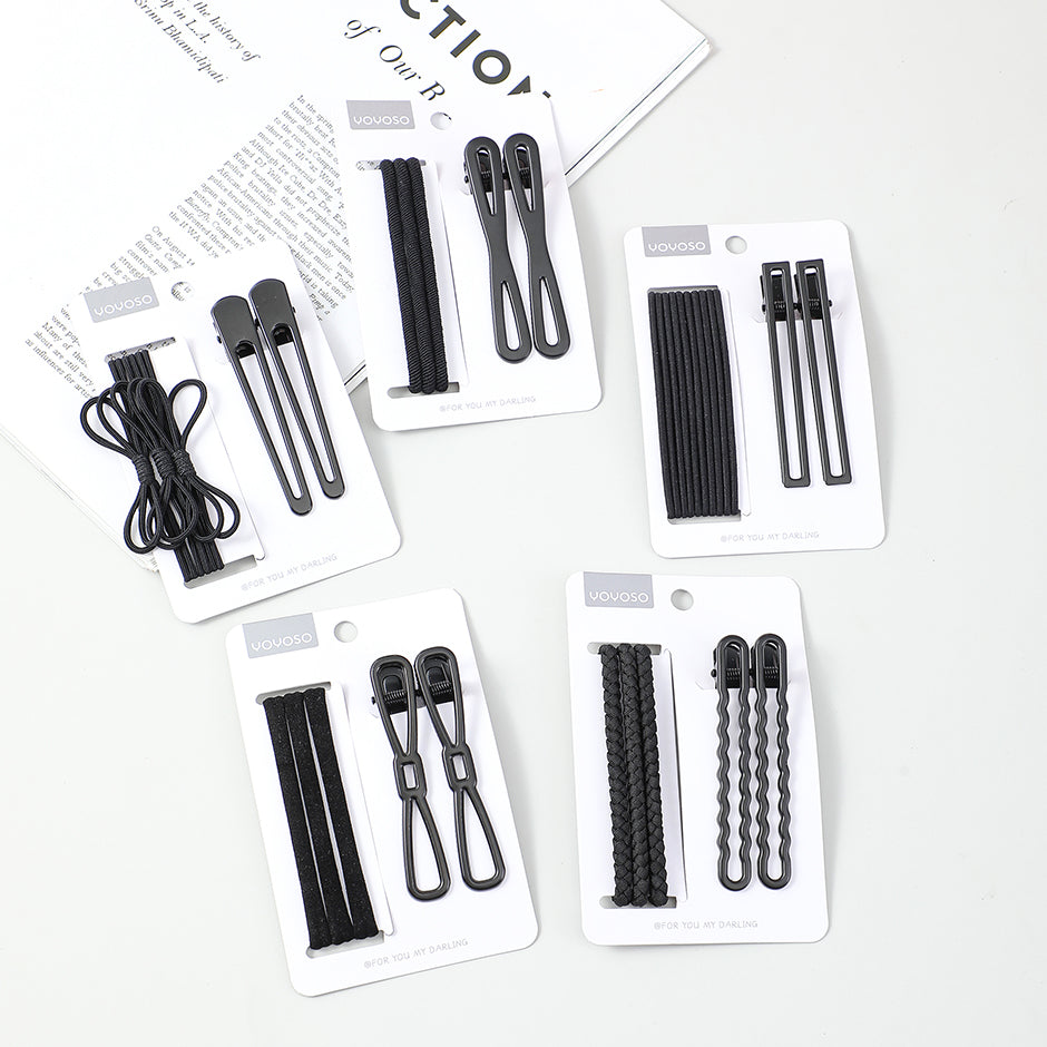 Forcina nera ondulata 5 pz