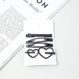 Forcina a cuore nera 4 pz