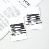 Forcina per capelli cava nera 5pz