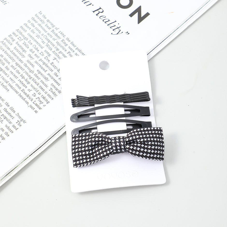 Forcina nera a pois 4 pz