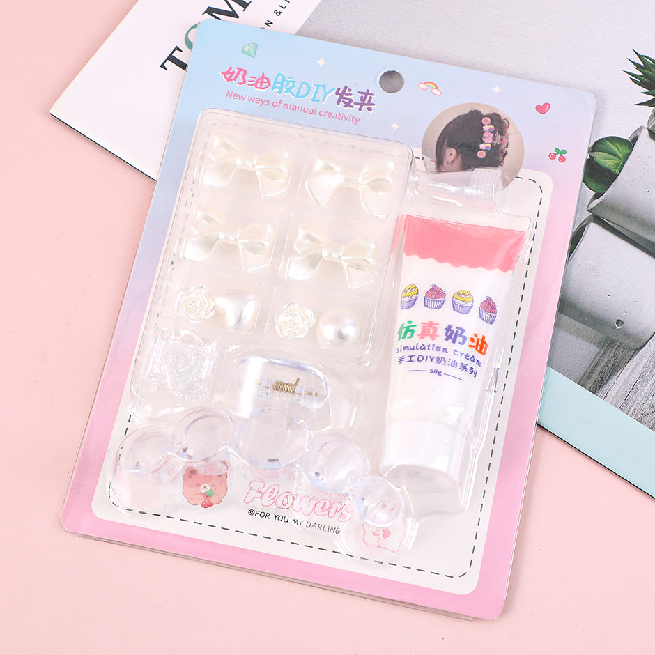 Crema fai da te di grandi dimensioni per bambini artiglio clip per capelli 8pcs