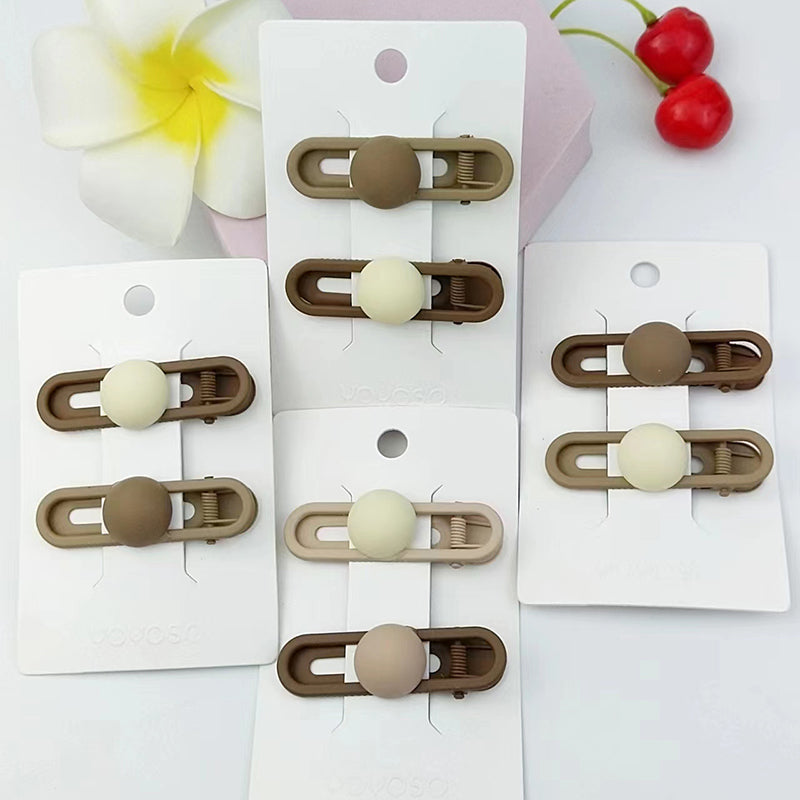 Clip BB in lega di colore del tè alle bollicine-2 pz