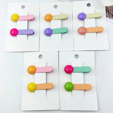 Clip BB in lega di colore arcobaleno-2pz