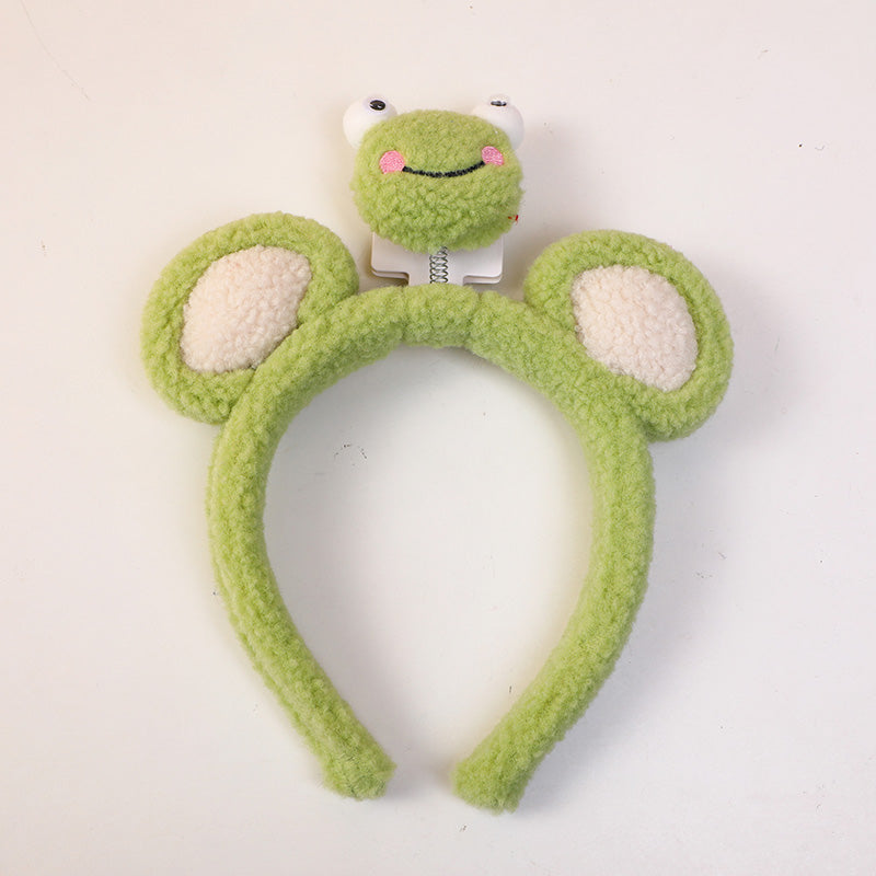 Cerchietti per capelli stereoscopica a forma di rana