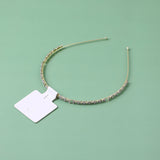 Cerchietti per capelli in lega di perle e strass alla moda-1