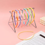 Cerchietti per capelli in acrilico con grande onda placcata