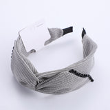 Cerchietti per capelli in tessuto a scacchi semplici