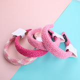Elastici per capelli in tessuto elegante rosa