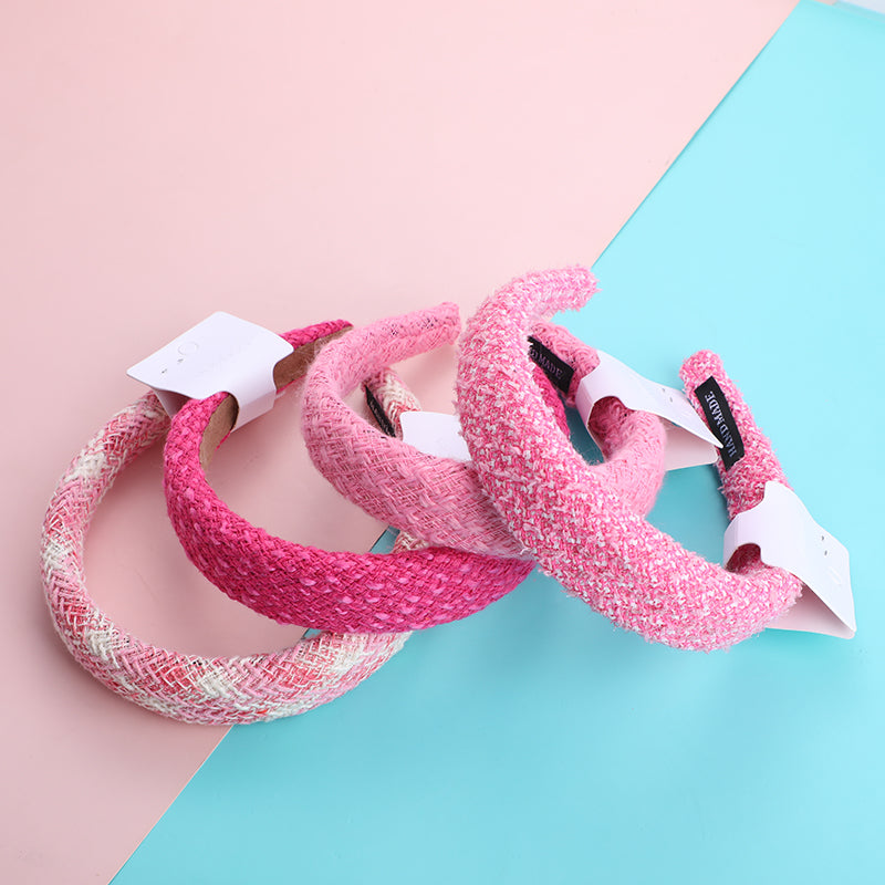 Elastici per capelli in tessuto elegante rosa