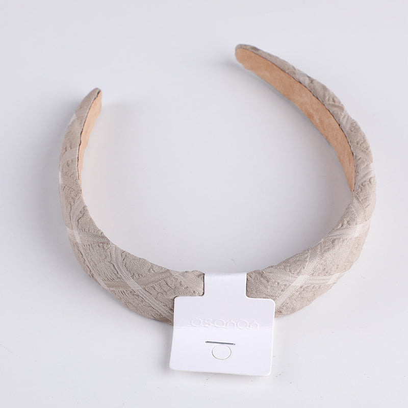 Cerchietti per capelli liscia a scacchi scuri