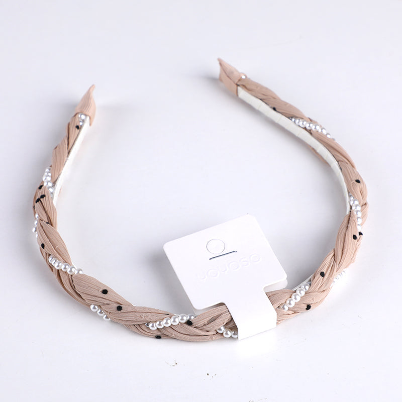 Cerchietto per capelli sottile con dile a pois