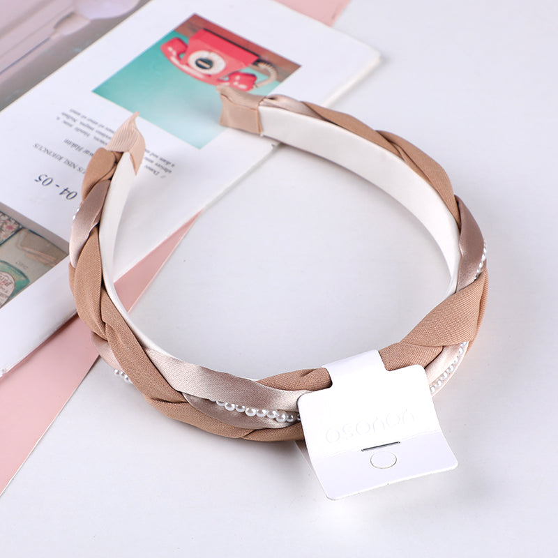 Cerchietti per capelli con treccia di dile