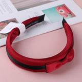 Serie rossa -Cerchietti per capelli con fiocco piccolo e semplice