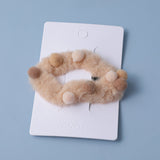 Fermaglio per capelli in tessuto semplice e coordinato