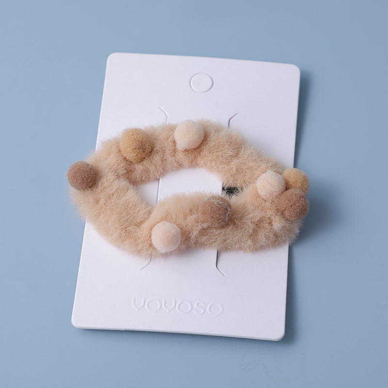 Fermaglio per capelli in tessuto semplice e coordinato