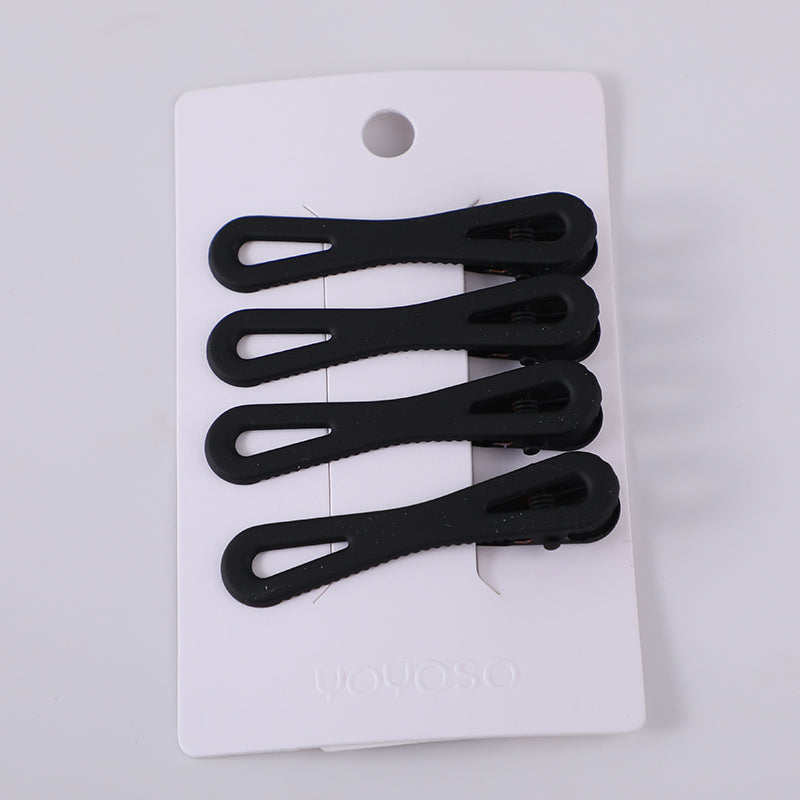 Clip a becco d'anatra strombata opaca-4 pz