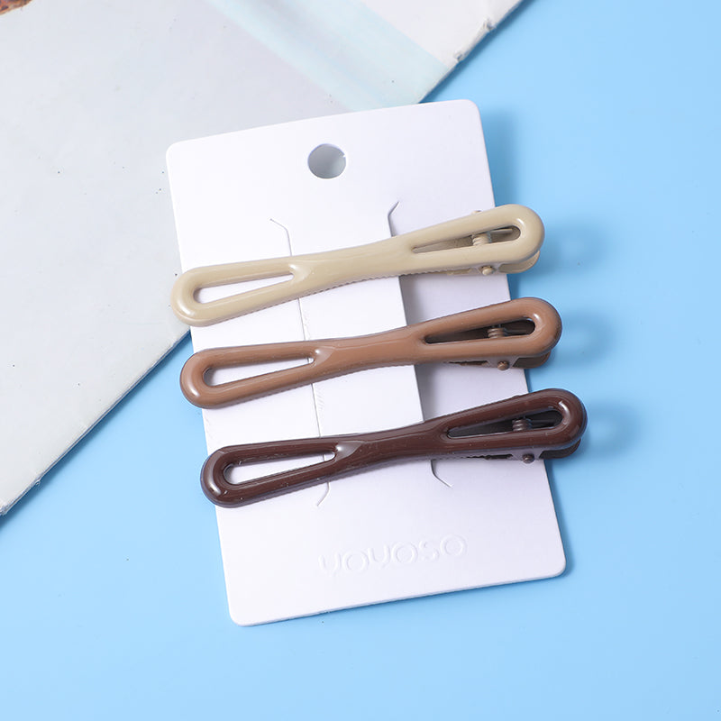 Caffè colore lucido bowtie duckbill clip-3pz