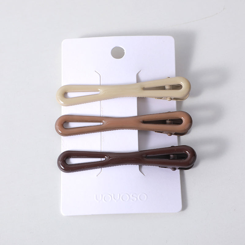 Caffè colore lucido bowtie duckbill clip-3pz