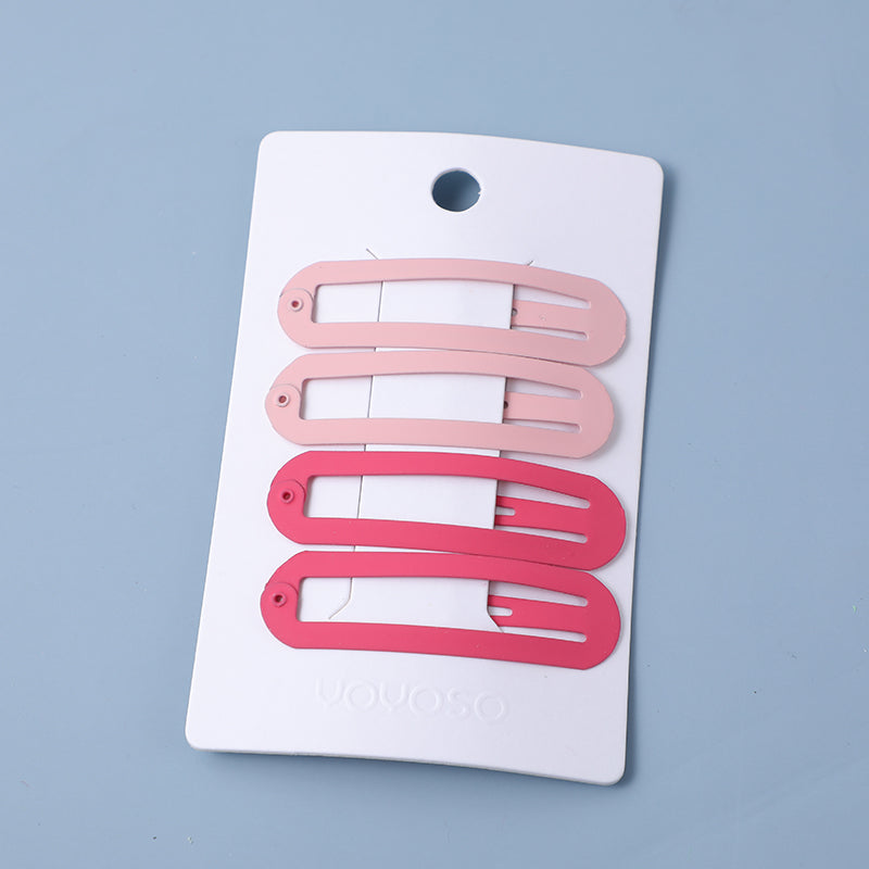 Ragazze caramelle colore ovale BB clip 4pz