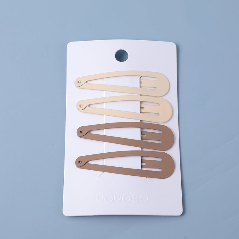 Clip BB per Capelli, Colore Caramella, a Forma di Goccia d'Acqua