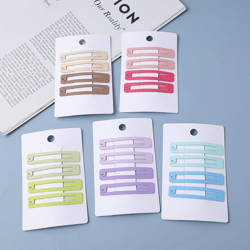 Ragazze caramella colore quadrato BB clip 4pz