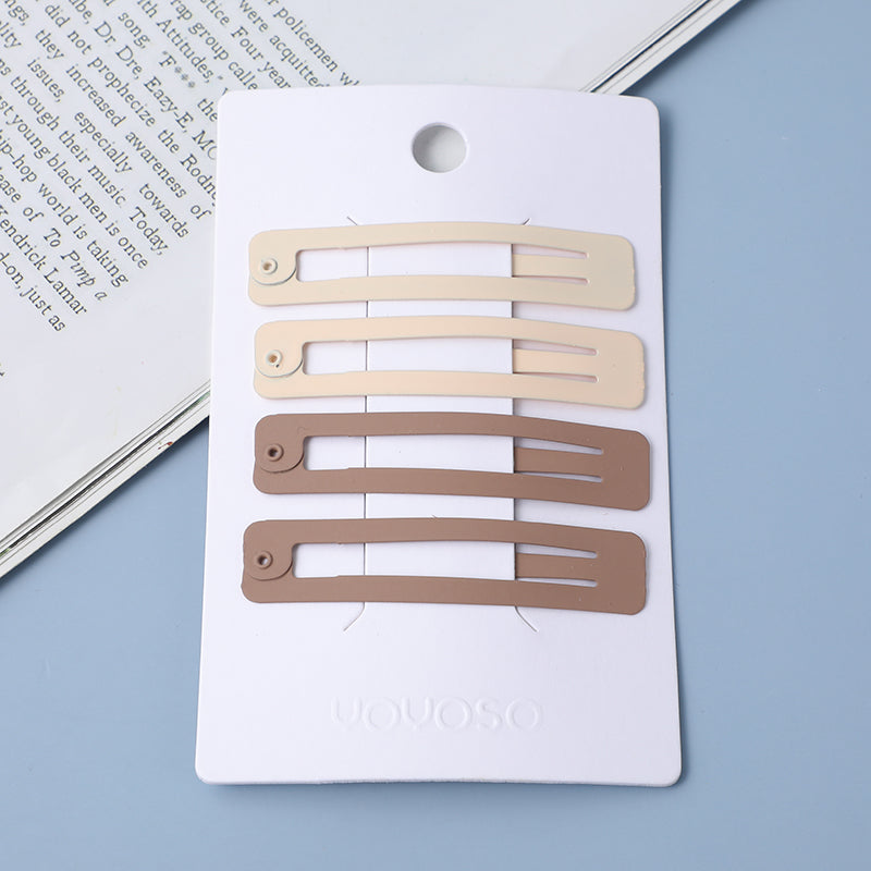 Ragazze caramella colore quadrato BB clip 4pz